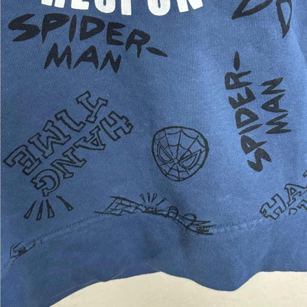 Marvel Spiderman Graphic Cotton Blend Sweatshirt Size L Travel Superhero